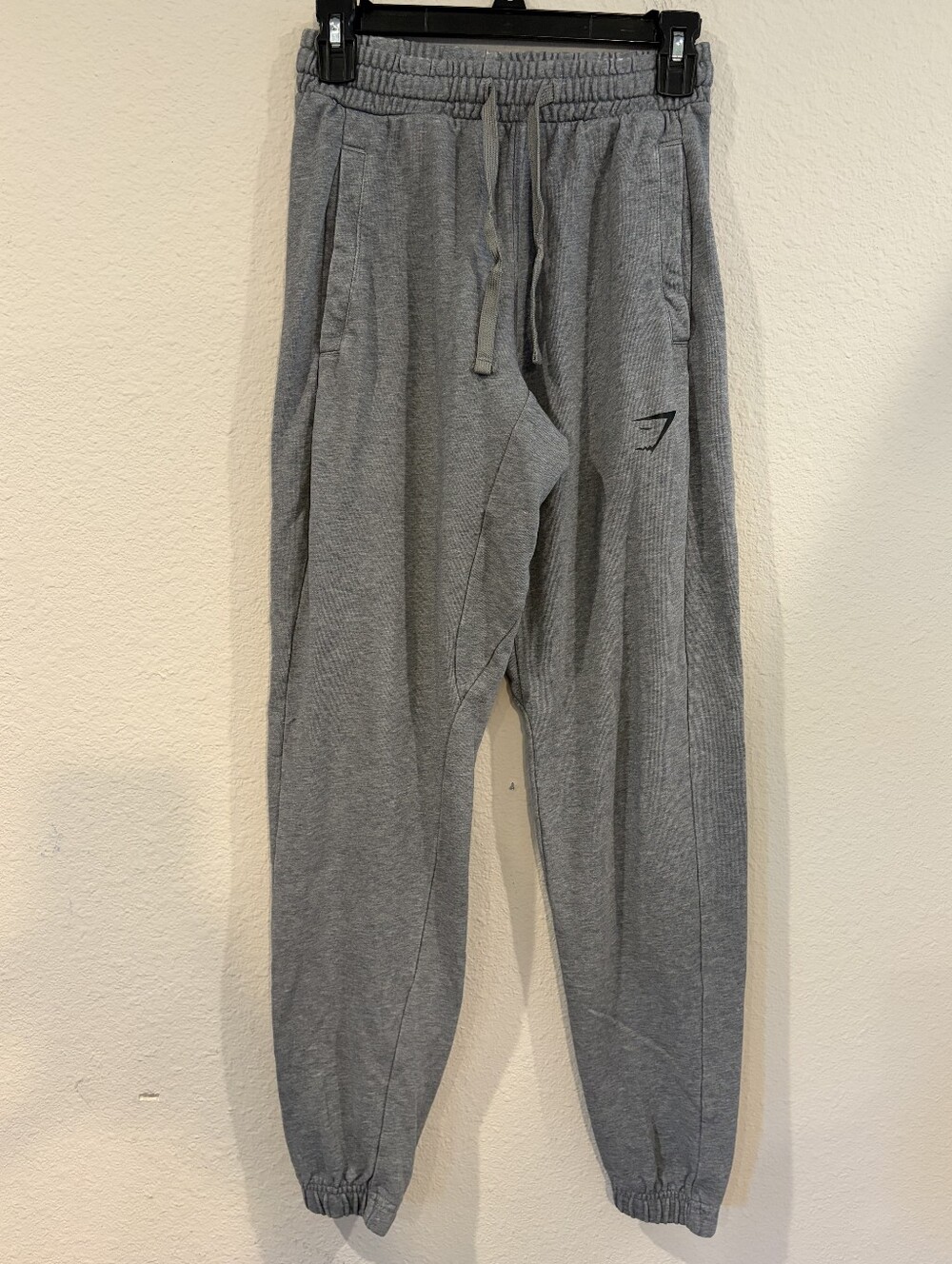 Gymshark Mens Grey Classic Casual Cozy Lounge Cotton Jogger Sweatpants Size XS